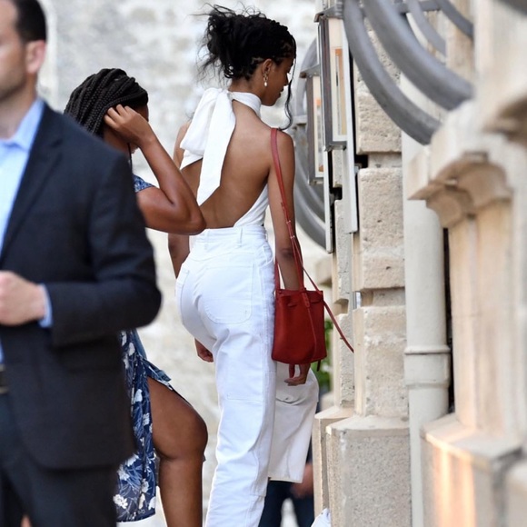 Are You Am I tie scarf Bam Bam bodysuit - Picture 2 of 11